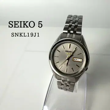 세이코 5 그레이 골드 자동 와인딩 남성용 SNKL19J1