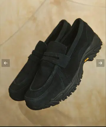 VIBRAM x OPENING ACT 리얼 가죽 스웨이드 로퍼 스니커즈