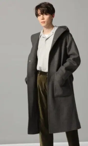 [ HARE ] 하레 빅 푸드코트 다크 그레이 S