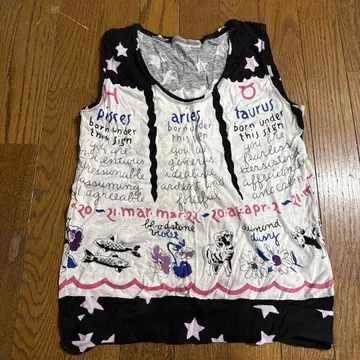 TSUMORI CHISATO 별자리 패턴 탱크탑