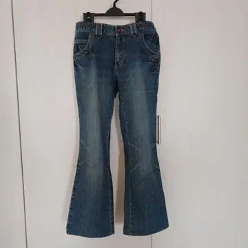 부츠컷 데님 플레어 데님 다크 블루 청바지 61cm
