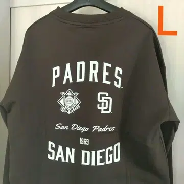 가격 인하 파드레스 트레이닝복 맨투맨 속기모 백 프린트 L