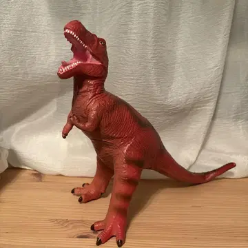 빨간색 티라노사우루스 모형 약 30cm