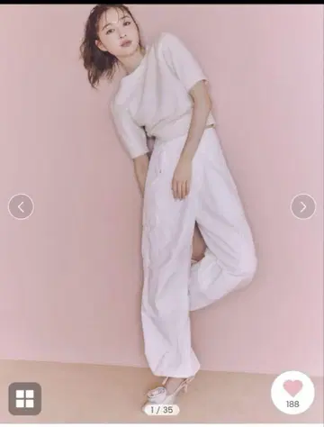 화이트 워크 팬츠 스나이델 밀리터리 팬츠