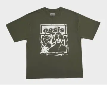 Oasis T셔츠 M 사이즈 올리브