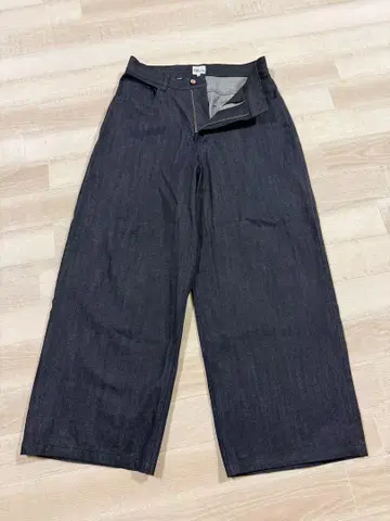 Deaile 와이드 레그 데님 L 다크 블루