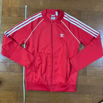 adidas 레드 집업 저지 M
