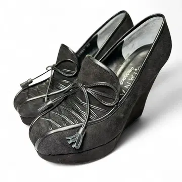 [새상품급] DIANA AMOROSA 펌프스 22cm 블랙 웨지솔
