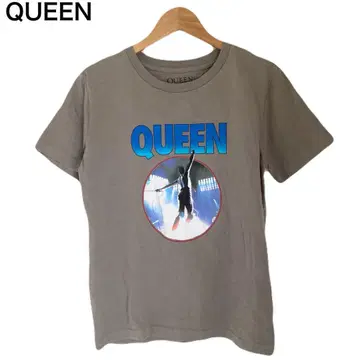 Queen 밴드 티셔츠 락 여성용 프린트 반팔 티셔츠 L