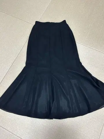 카츠라 유미 포멀 롱 스커트 블랙 머메이드