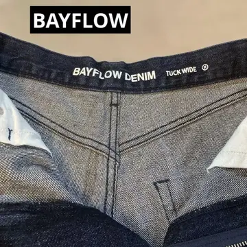 BAYFLOW 턱 와이드 데님 M