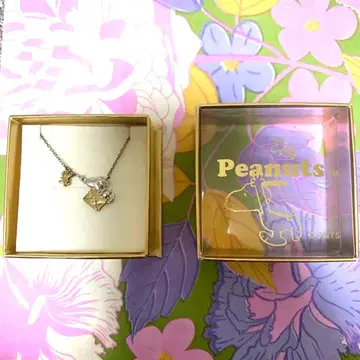 PEANUTS 주얼리 스누피&우드스탁 목걸이