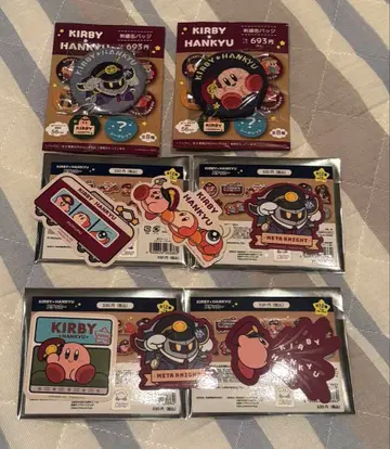 한큐 전차 콜라보 커비 캔뱃지 & 씰 세트