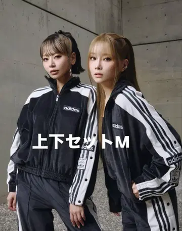 adidas W ADIBREAK VELOUR TT TP 블랙 M 셋업