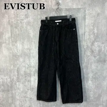 EVISTUB 블랙 데님 S