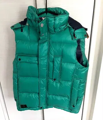 폴 스미스 진스 다운 베스트 M 후드 부착 2way