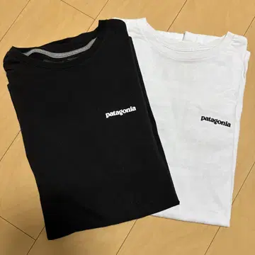 patagonia 긴팔 티셔츠 백 프린트 2장 세트