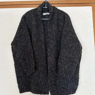 HUMANDID 알파카 메라노 울 가디건