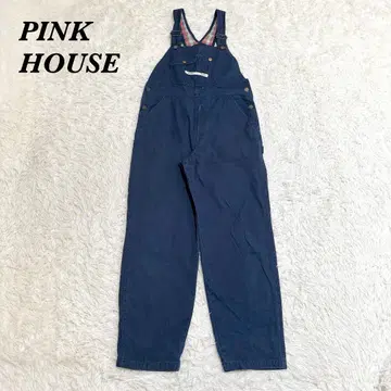 PINK HOUSE 데님 오버롤 살로펫 빈티지 네이비