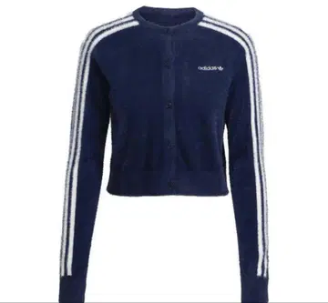 adidas 플러피 니트 가디건 인디고 M