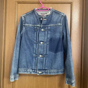 ronherman r.h. vintage 노카라 데님 자켓