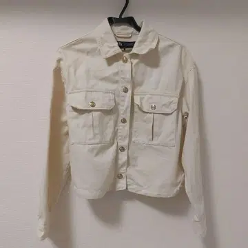ZARA 데님 자켓 아이보리