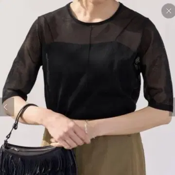 IENA FILMY COTTON 반팔 상의 블랙