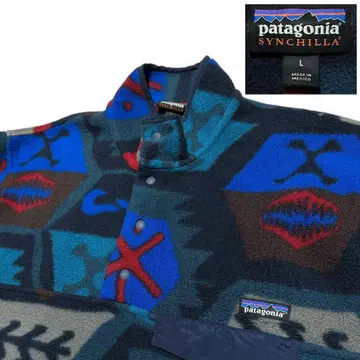 [ 하자품 ] 파타고니아 patagonia 올 패턴 스냅 T 플리스