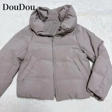 새상품급 DouDou 숄카라 다운 자켓 베이지 다운 페더