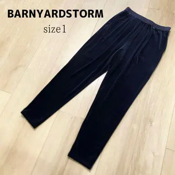 BARNYARDSTORM 벨로아 스트레이트 이지 팬츠