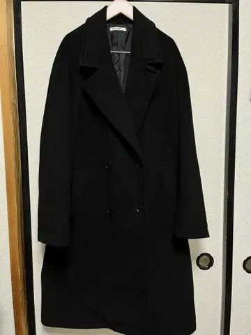 더블 브레스트 롱 코트