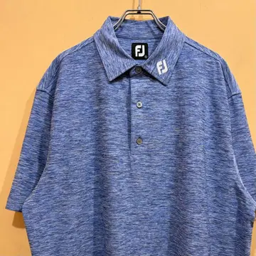 풋조이 FootJoy 반팔 피케 셔츠 블루 2XL 골프웨어