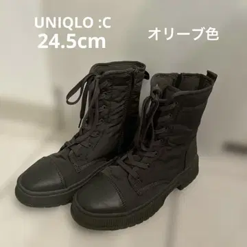 UNIQLO 유니클로 패딩 레이스업 부츠