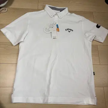 캘러웨이 골프 남성용 피케 셔츠 L 사이즈 화이트 쿨 페스티벌