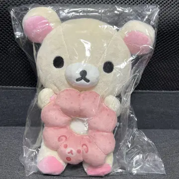 도넛 마쿠마쿠 봉제 인형 (리락쿠마 x 미스터 도넛 코리락쿠마