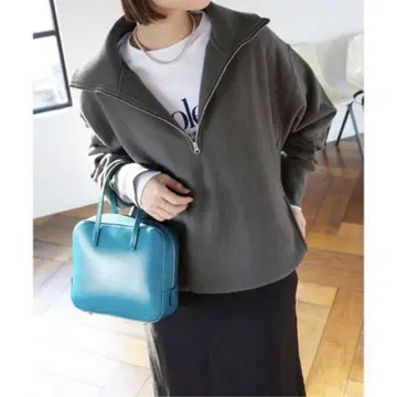 SLOBE IENA 슬로브 이에나 쭈리 하프 지퍼 풀오버 맨투맨