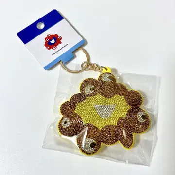 만박 미야쿠미야쿠 큐빅 반짝반짝 마스코트 키링 골드