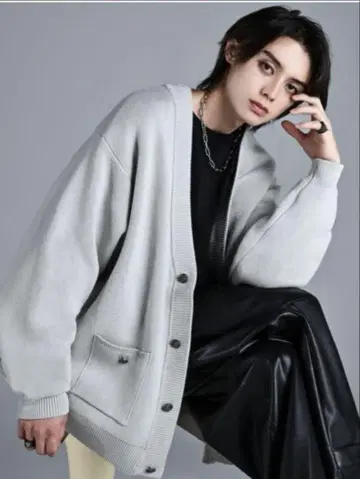 ADRER 엑스트라 퀄리티 헤비 웨이트 자카드 니트 가디건 M