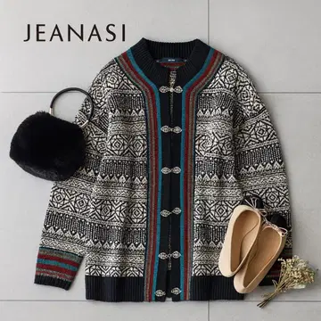 새상품급 JEANASI 지나시스 티롤리안 가디건
