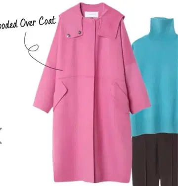 LE CIEL BLEU 핑크 롱 코트