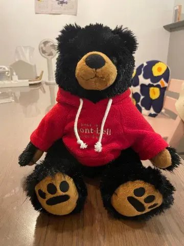mont-bell 곰 봉제 인형 약 20cm (전체 길이 약 30cm)