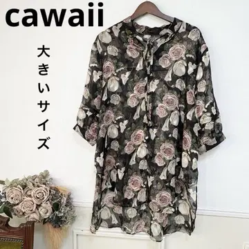 새상품급 빅 사이즈 cawaii 장미 원피스