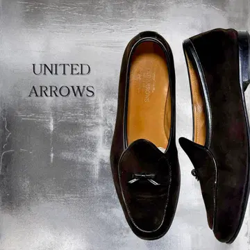 UNITED ARROWS 스웨이드 로퍼 41 다크 브라운
