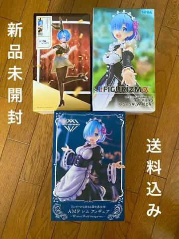 [ 미개봉 새상품 ] 리제로 렘 피규어 3세트