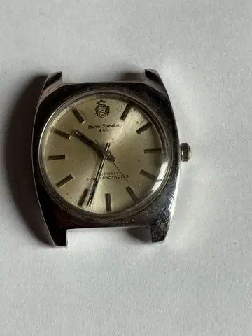 Henri Sandoz 수동 와인딩 빈티지 손목시계 작동품