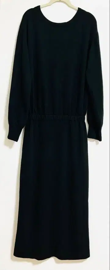 moussy 마우지 니트 원피스 블랙