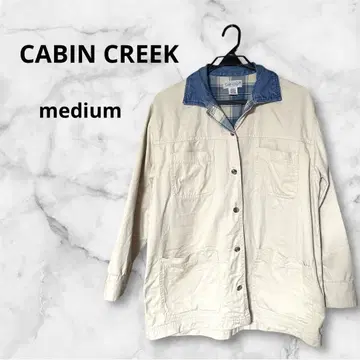 CABIN CREEK 베이지 커버올 M 루즈핏