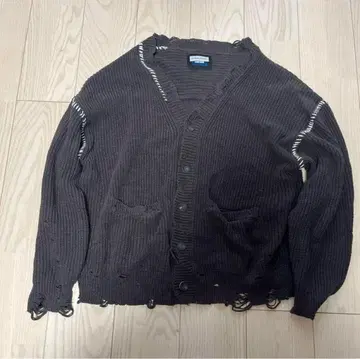 MAISON SPECIAL 데미지 가공 가디건