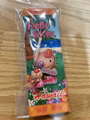 지역 한정 키티 펜던트 스트랩 하와이 한정판 일광화상 키티 우쿨렐레