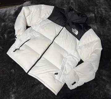 THE NORTH FACE 다운 자켓 화이트/블랙